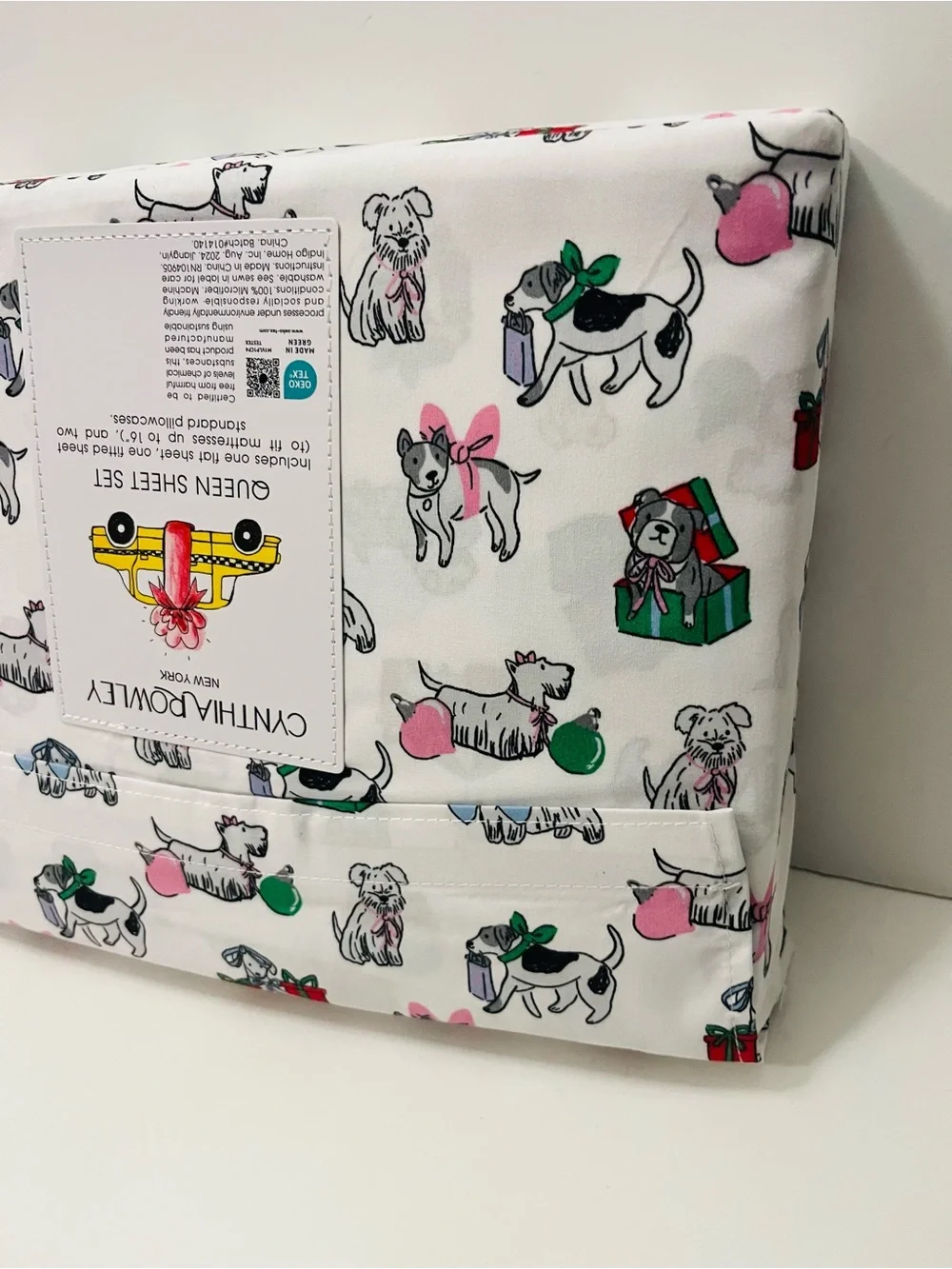 Berkshire Peanuts & Cynthia Rowley Lot of 2 Queen Sheet Sets Christmas Valentine